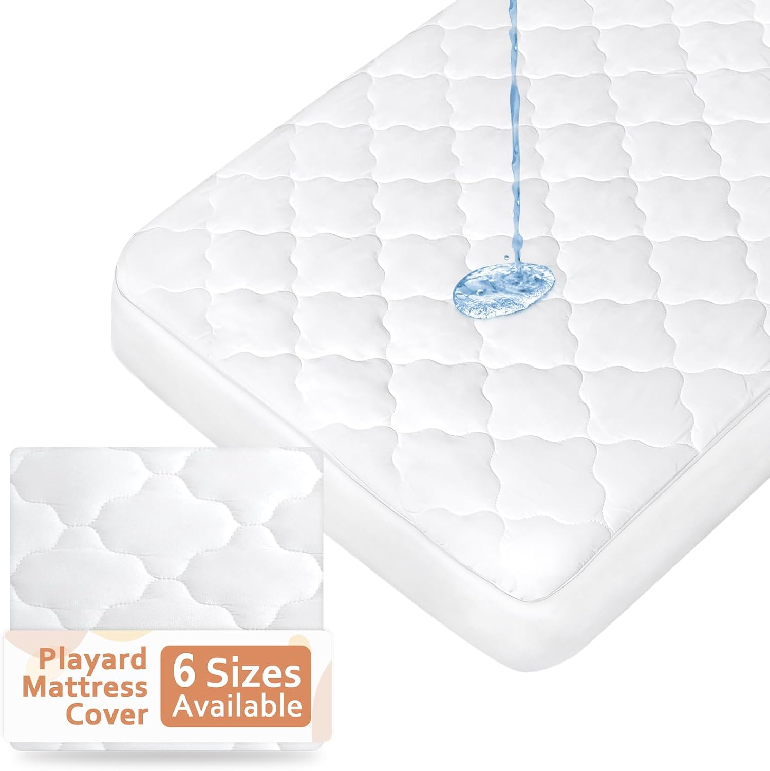 Pack N Play Mattress Pad Cover Protector Ultra Soft Microfiber Wat Moonsea Bedding