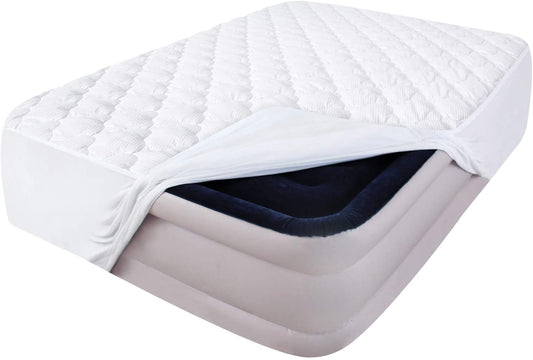 Air Mattress Pad Cover/ Protector- Thick Quilted, Soft, 8''-16'' Deep Pocket, Microfiber-Moonsea Bedding
