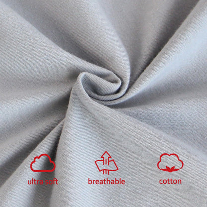 Travel Crib Sheet - 100% Organic Cotton, Fits Guava Lotus, Baby Bjorn, Dream on Me Travel Crib Light Playard, Grey