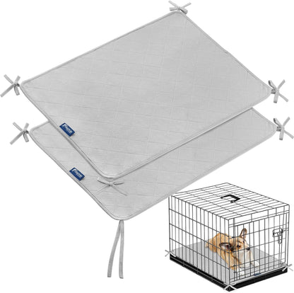 Waterproof Dog Crate Mat with Rope, Non-Slip Training Pads for Dogs, 2 Pack-Moonsea Bedding