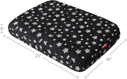 Dog Bed Covers, Waterproof Dog Bed Covers Dog Pillow Cover Quilted, for Dog/Cat, Black Star