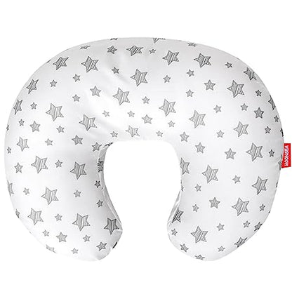 Nursing Pillow Cover, Snug Fits Boppy Nursing Pillows, White, Star Print