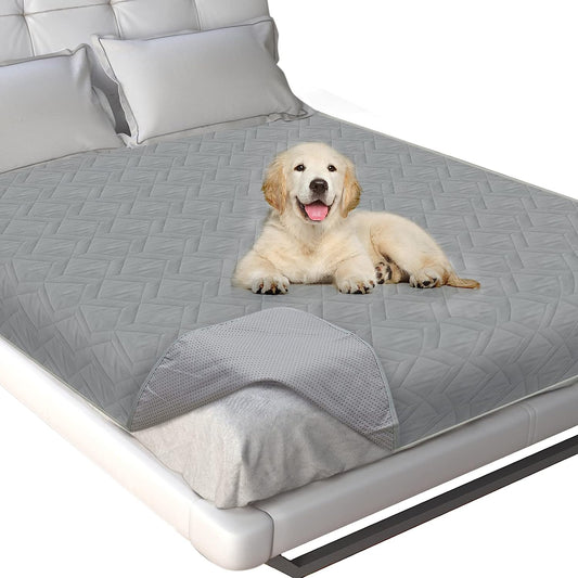 Dog Blanket Antislip Pet Bed Cover Sofa Couch Furniture Protector Cover,Waterproof ,Grey-Moonsea Bedding